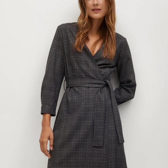 Mango - Belt Wrap Dress - Picture 2 of 6